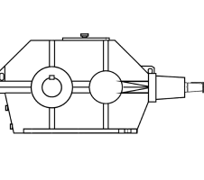 Коническо-цилиндрические редукторы КЦ1-200 (250, 300)